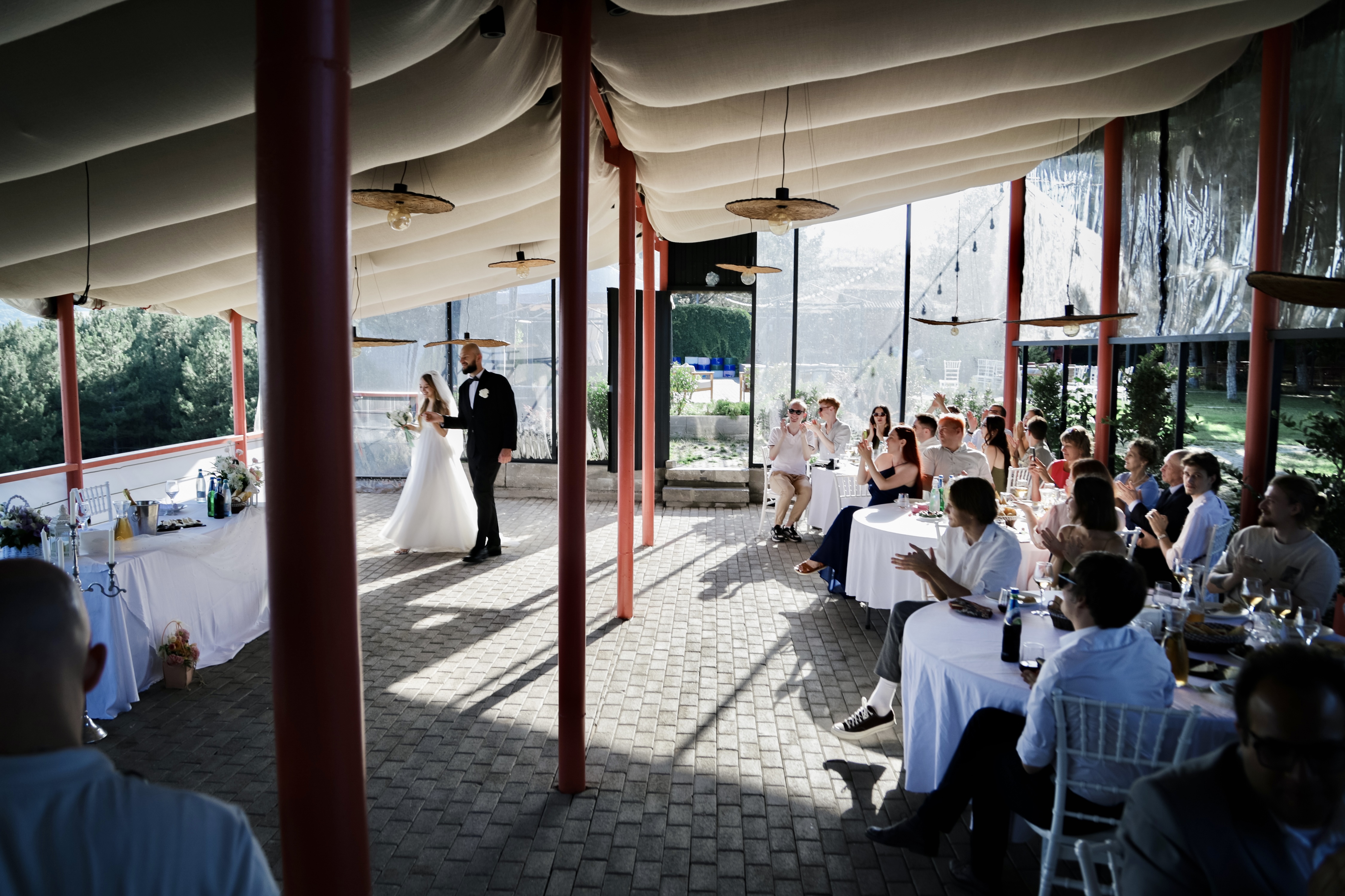 Wedding reception entrance